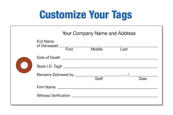 WHITE CREMATION TYVEK TAGS 